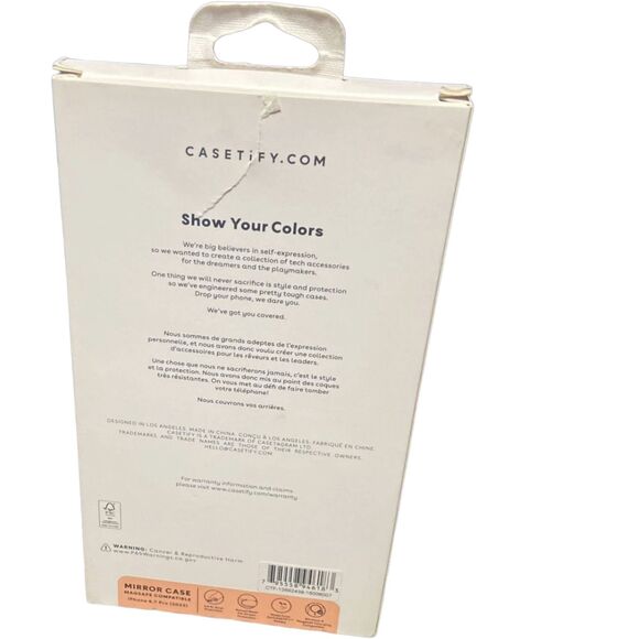 iPhone 15 Pro Max Case MagSafe CASETiFY Mirror Black Bumper Slim Protective - Picture 2 of 6